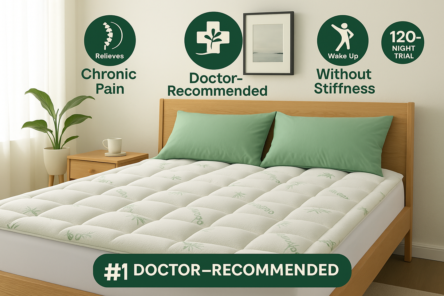 EverLoom™ Orthopedic Bamboo Mattress Topper